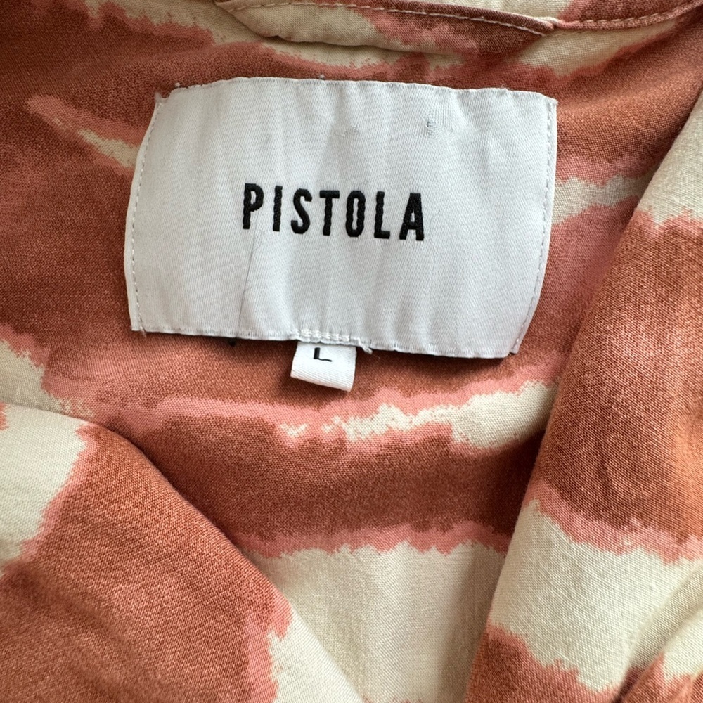 Pistola Zebra Print Button Down Size Large - image 4